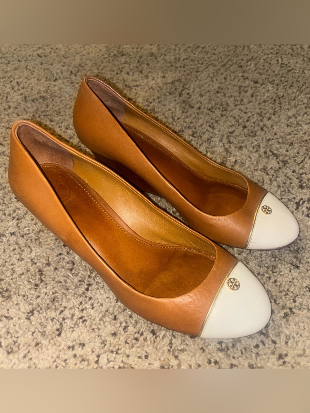 Tory Burch Tiffy Brown Wedge Size 8